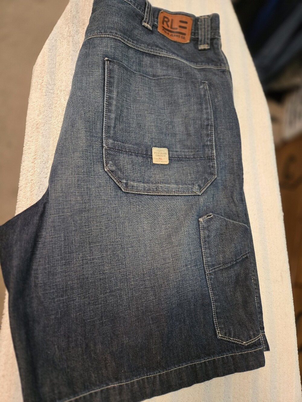 Mens Polo Jean Shorts